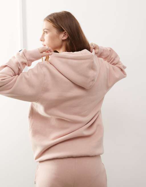 47 Brand – NY Yankees – Kapuzenpullover in staubigem Malve mit „NY Yankee“-Mini-Logo, Kombiteil, 4 von 4