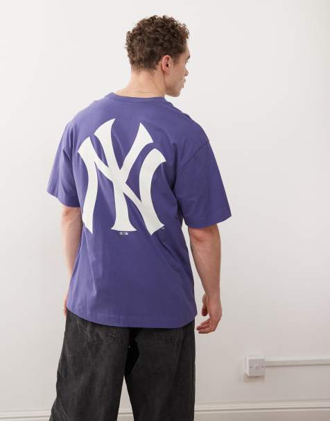 47 Brand NY Yankees logo back print t-shirt in navy - view 1