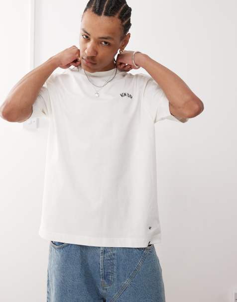 47 Brand NY Yankees logo back print t-shirt in white - view 1
