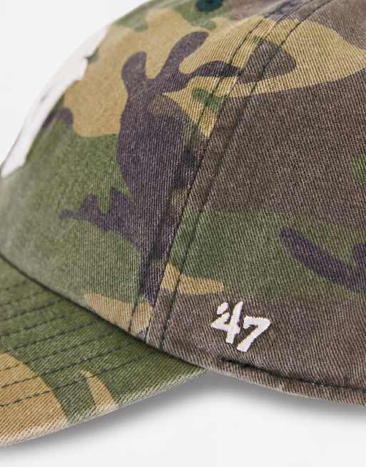 47 Brand NY Yankees Logo-Cap mit Military-Muster in Grün, 7 von 7