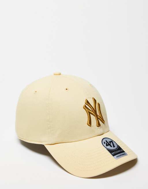 47 Brand - NY Yankees - Lysbeige baseballcap