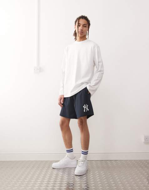 47 Brand - NY Yankees - Marineblå shorts med logoprint - view 1