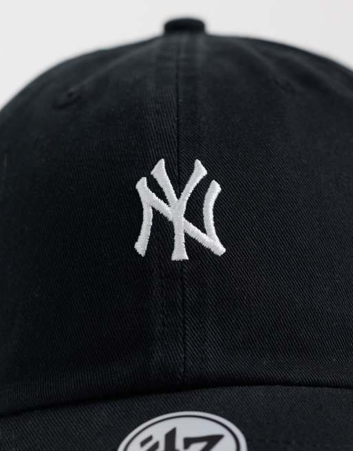 47 Brand NY Yankees mini logo cap in black, 2 of 3