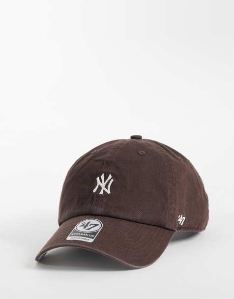 47 Brand NY Yankees mini logo clean up cap in brown - view 1