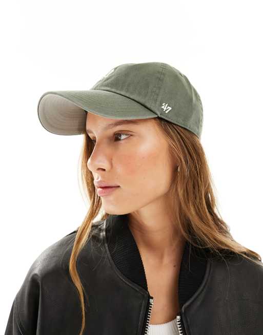 47 Brand NY Yankees mini logo clean up cap in green, 4 of 4