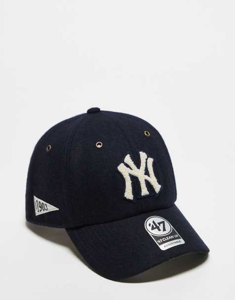 47 Brand NY Yankees motif clean up cap in navy - view 1
