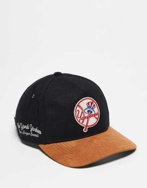 47 Brand NY Yankees motif hitch contrast peak cap in black multi - view 1