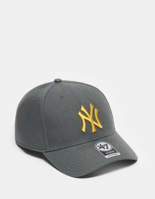 47 Brand 47 Brand NY Yankees mvp cap in charcoal-Grey