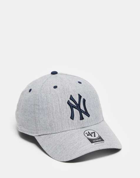 47 Brand NY Yankees MVP linen look cap in grey - view 1