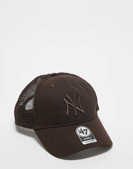 47 Brand - NY Yankees - Pet met mesh achterkant in chocoladebruin
