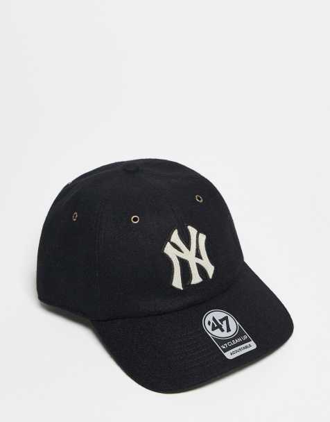 47 Brand NY Yankees premium embroidered clean up cap in black - view 1