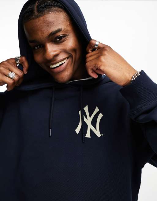 New York Yankees Men's 47 Brand Navy Pullover Jersey Hoodie - Medium