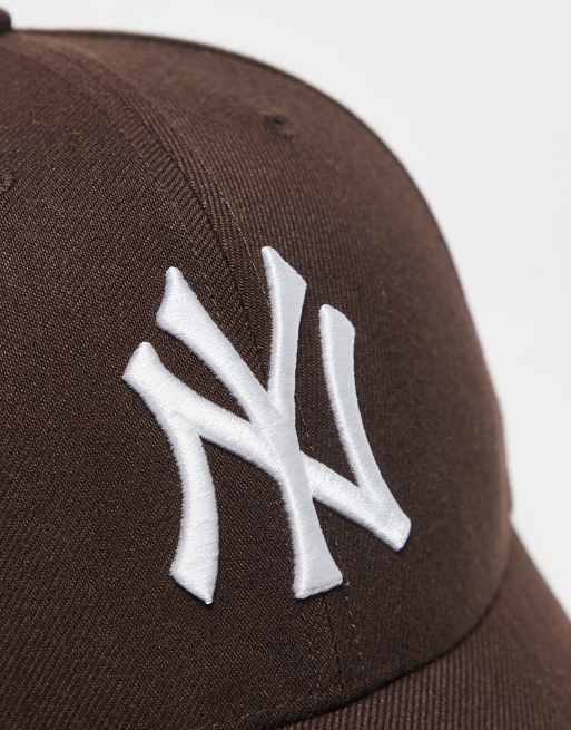 47 Brand NY Yankees snapback cap in chocolate