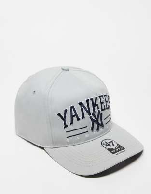 47 Brand 47 Brand NY Yankees snapback fitted cap in grey