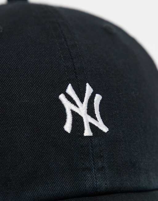 47 Brand - NY Yankees - Sort forvasket kasket med enkelt snit og mini-logo, 2 af 3