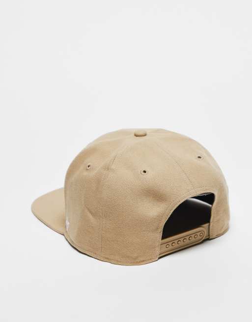 47 Brand NY Yankees straight peak fitted cap in beige