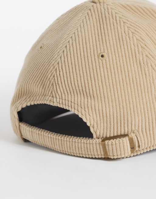 47 Brand NY Yankees thick cord cap in beige, 3 of 3