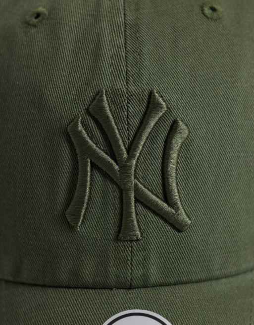 47 Brand NY Yankees tonal clean up cap in khaki, 3 of 3