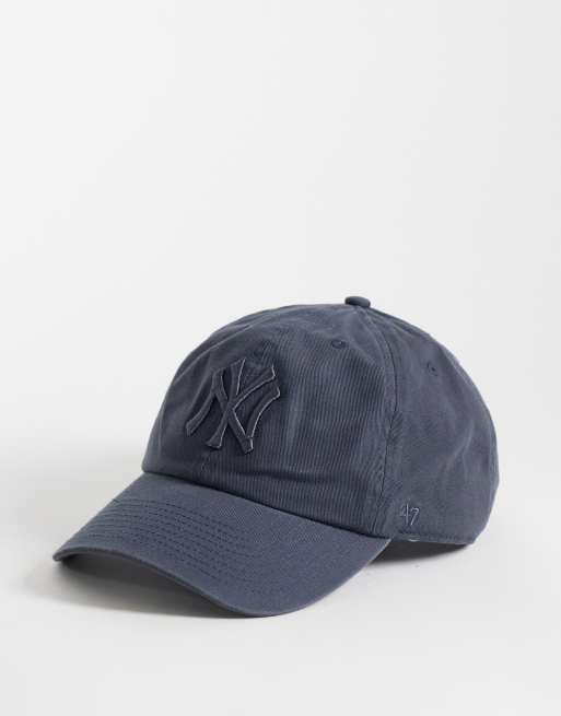 47 Brand NY Yankees tonal outline logo cap in vintage navy