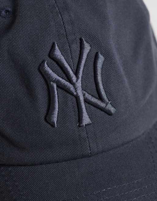 47 Brand NY Yankees tonal outline logo cap in vintage navy, 3 of 3