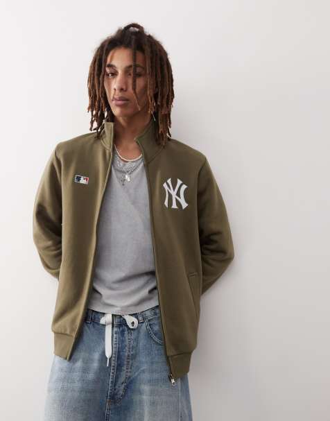 47 Brand NY Yankees track jacket in khaki
