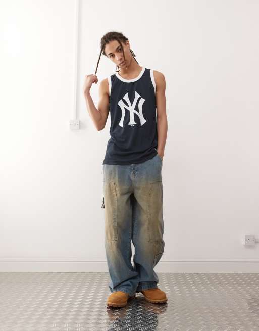 47 Brand – NY Yankees – Trägertop in Marineblau mit Logoprint, 2 von 4