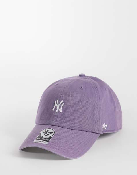 47 Brand NY Yankees womens base runner mini logo clean up cap in iris purple - view 1