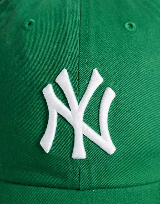 47 Brand NY Yankees womens clean up cap in mid green, 2 of 3