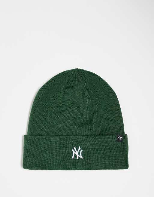 47 Brand – NY Yankees – Zielona dzianinowa czapka beanie z małym logo