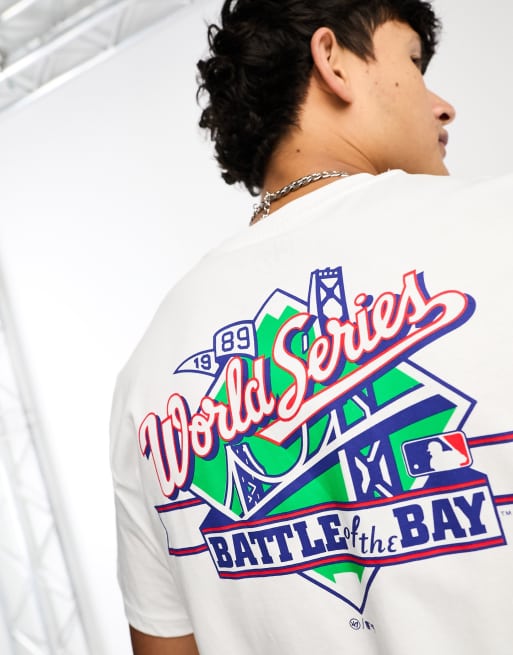 47 Brand – Oakland Athletics – Biały T-shirt z nadrukiem na piersi i plecach