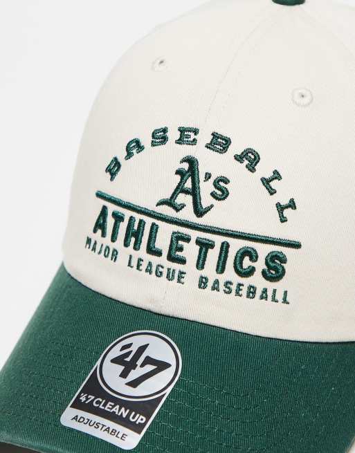 47 Brand – Oakland Athletics – Clean Up – Vit och grön baseballkeps, 2 av 3