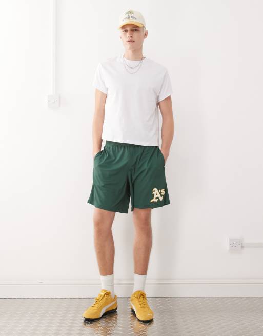 47 Brand Oakland Athletics imprint logo shorts in green, 3 of 5