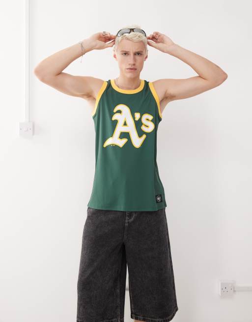 47 Brand Oakland Athletics imprint logo vest in green, 3 of 4