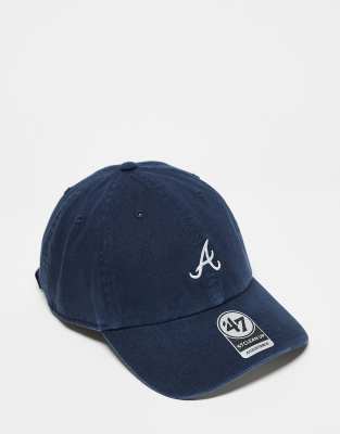 47 Brand 47 Brand Oakland athletics mini logo cap in washed navy-Blue