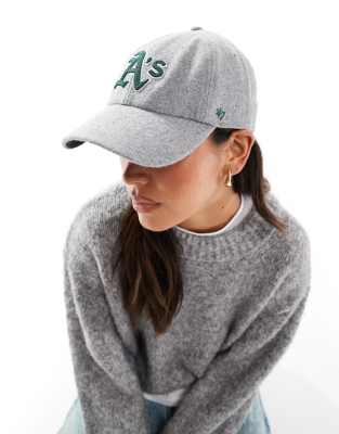 47 Brand 47 Brand Oakland Athletics wool stitch cap in grey