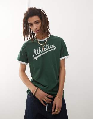 47 Brand 47 Brand Oaklands script t-shirt in green