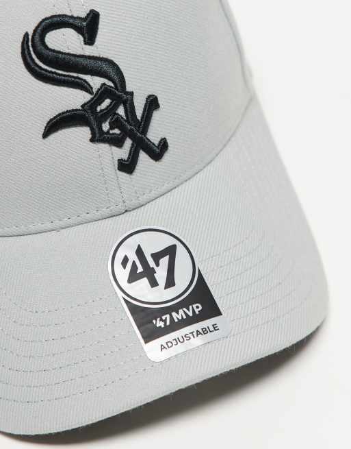 47 Brand - Pet van corduroy met 'Chicago White Sox' in Grijs, 2 van 3