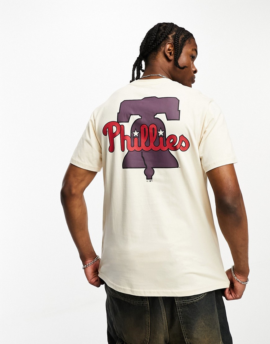 47 Brand Philadelphia Phillies t-shirt in off white with chest and back print