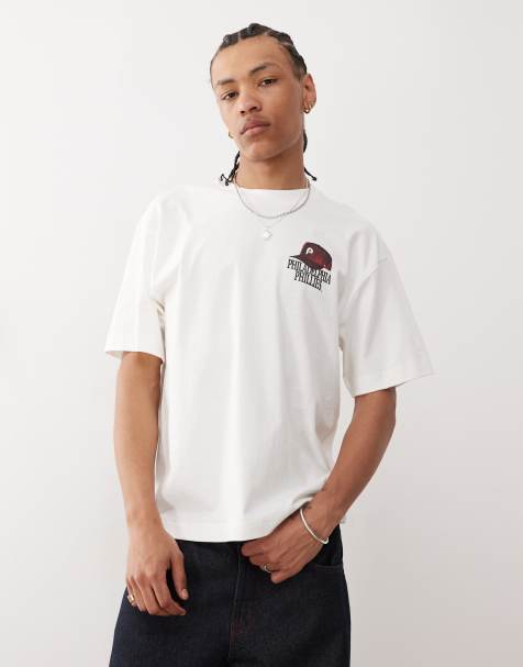 47 Brand – Philadelphia Phillies – T-Shirt in Weiß mit Grafikprint - view 1