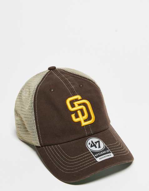 47 Brand San Diego Padres trucker baseball cap in brown - view 1