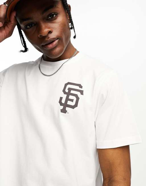 47 Brand San Francisco Giants t-shirt in white with chest and back