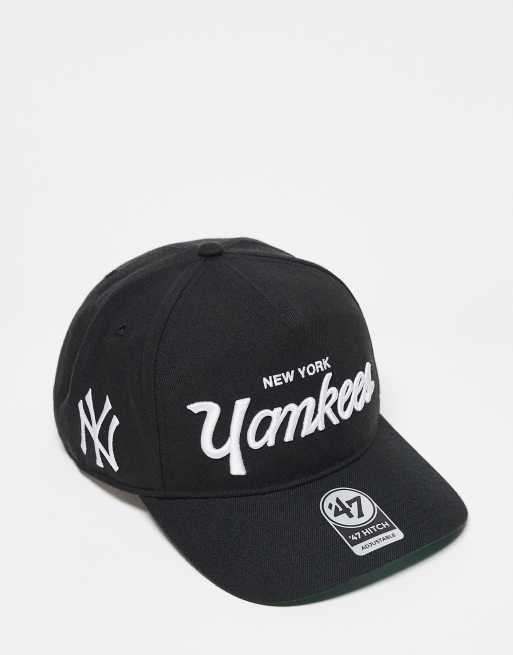 47 Brand - Sort kasket med stor 'Yankees'-tekst