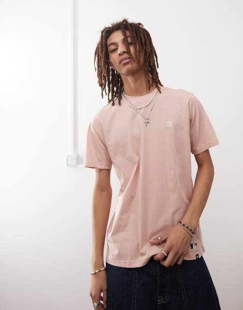 47 Brand – T-Shirt in Beige mit kleinem Logo - view 1