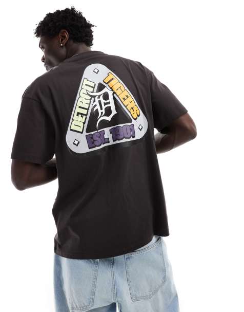 47 Brand - T-shirt met grafische Detroit Tigers-print in zwart - view 1