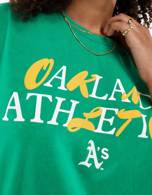 47 Brand - T-shirt unisexe à imprimé Oakland Athletics - Vert, 4 de 4