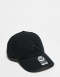 [47 Brand] 47 Brand tonal NY Yankees clean up baseball cap in black No Size Black