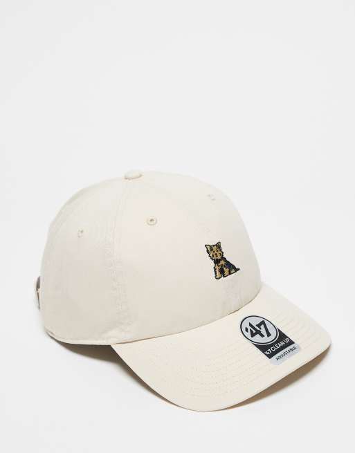 47 Brand - Uniseks pet met corgi-borduursel in crème