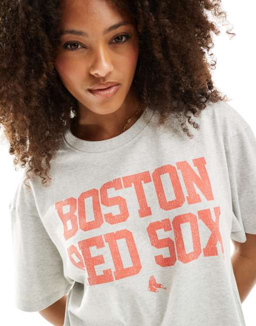 47 Brand unisex Boston Red Sox t-shirt in grey marl ASOS