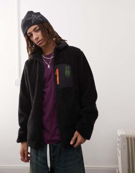 47 Brand - Veste zippée duveteuse avec détail écusson NY Yankees - Noir - view 1