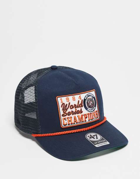 47 Brand World Series patch detail trucker cap in navy - view 1